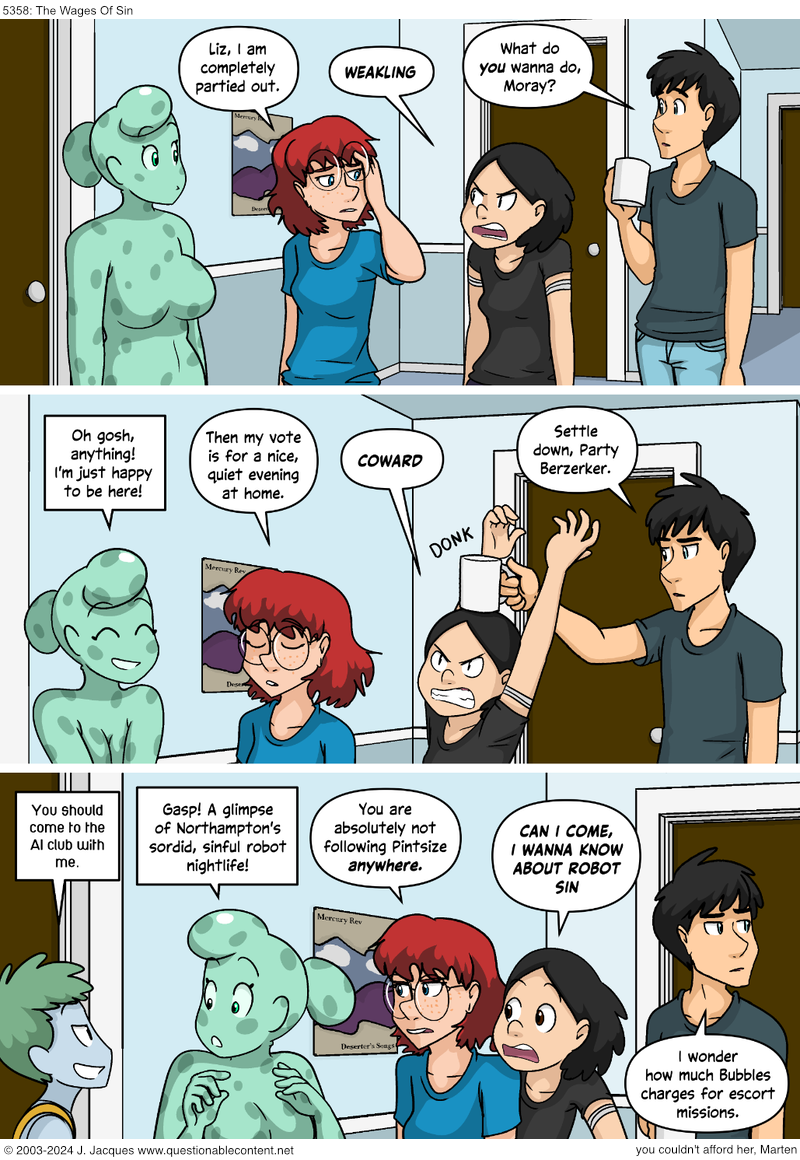 Questionable Content 24.7.2024