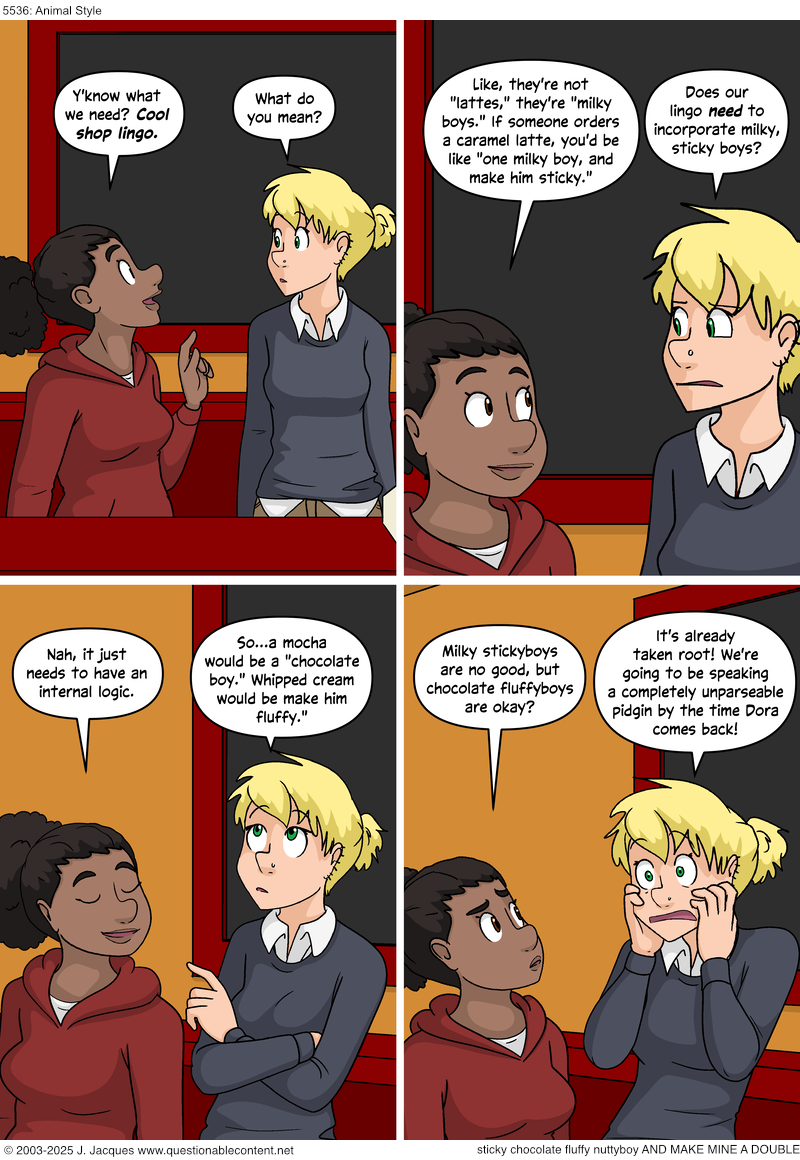 Questionable Content 28.3.2025