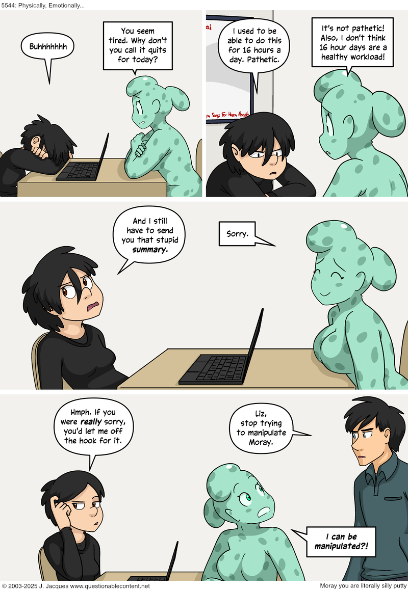 Questionable Content 9.4.2025
