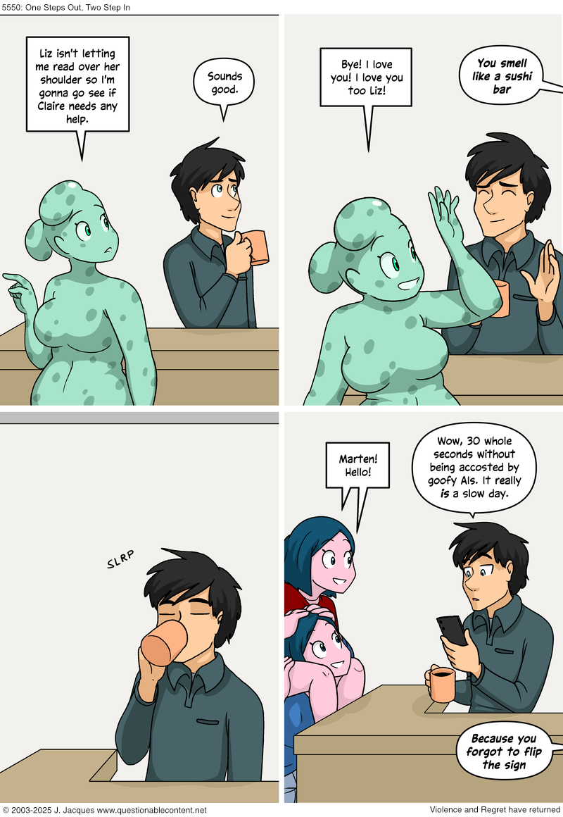Questionable Content 17.4.2025