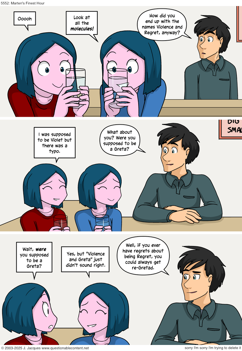 Questionable Content 21.4.2025