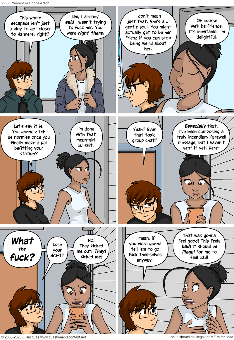 Questionable Content 25.4.2025