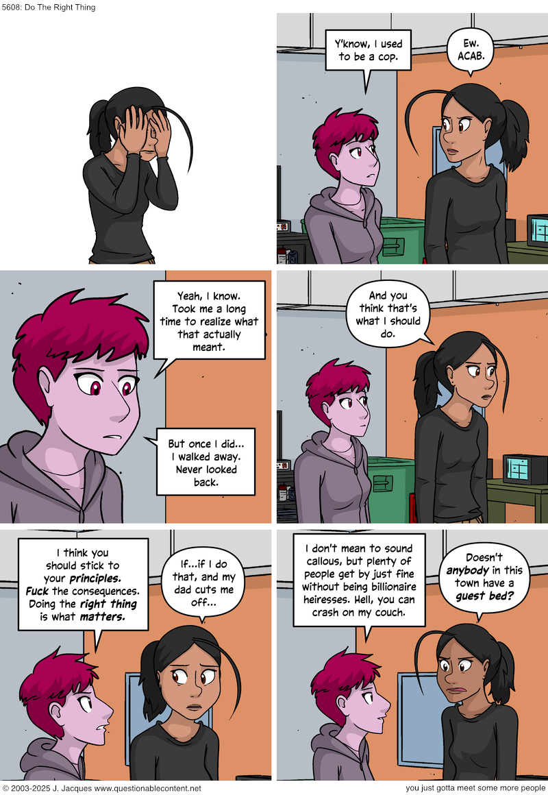 Questionable Content 8.7.2025
