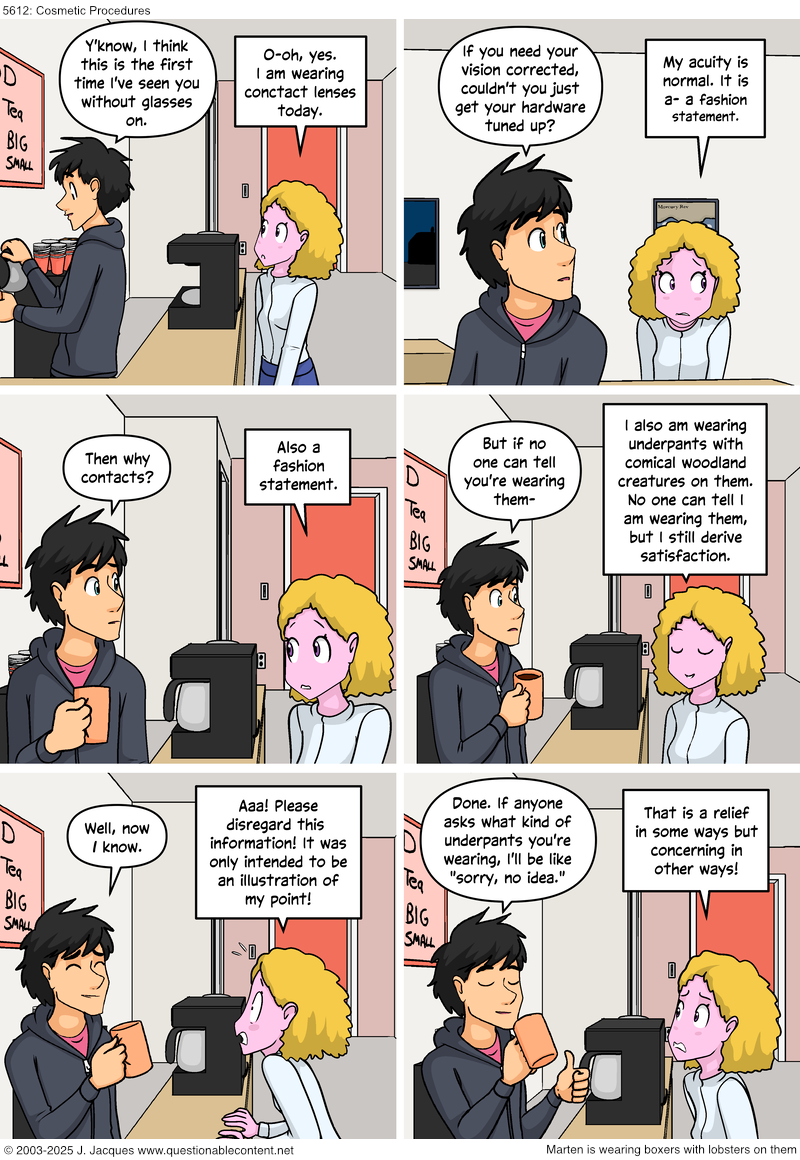 Questionable Content 14.7.2025
