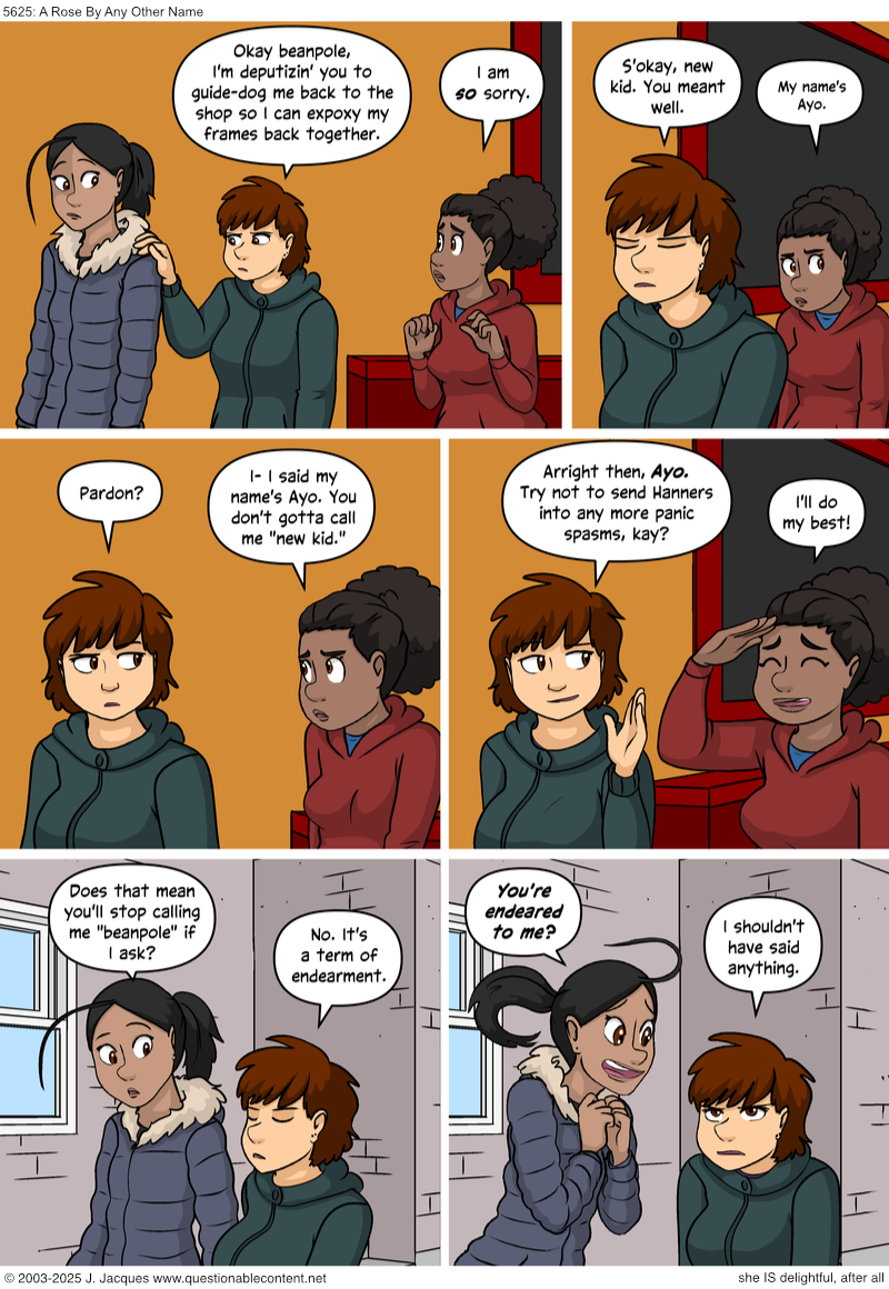 Questionable Content 31.7.2025