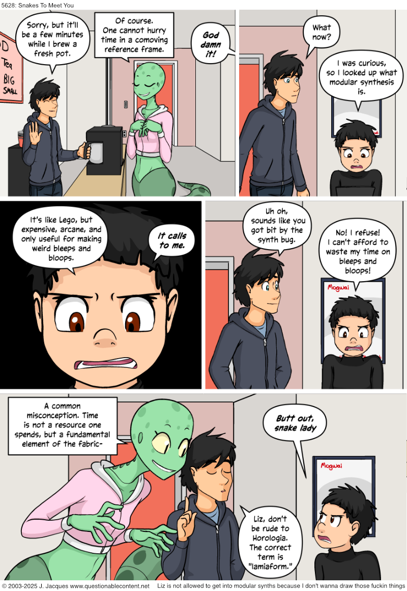 Questionable Content 5.8.2025