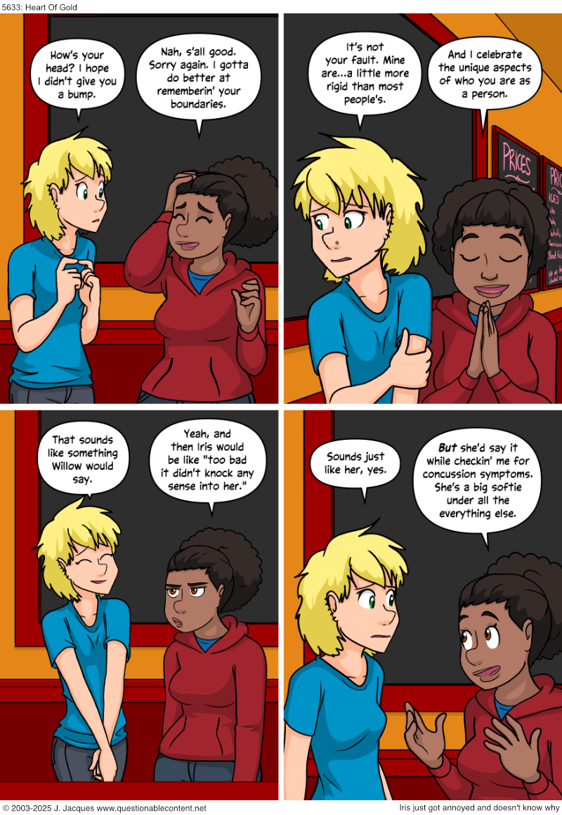 Questionable Content 12.8.2025