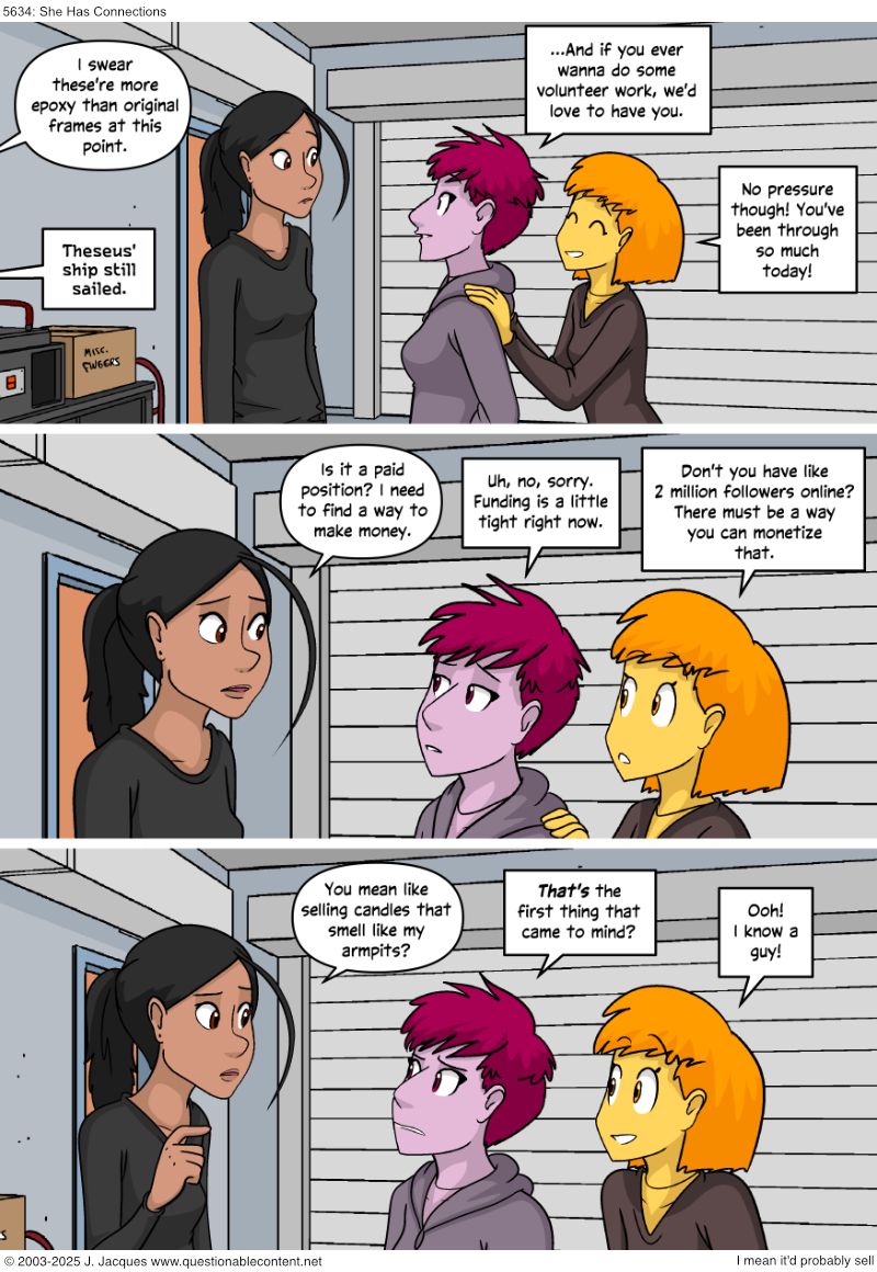 Questionable Content 13.8.2025