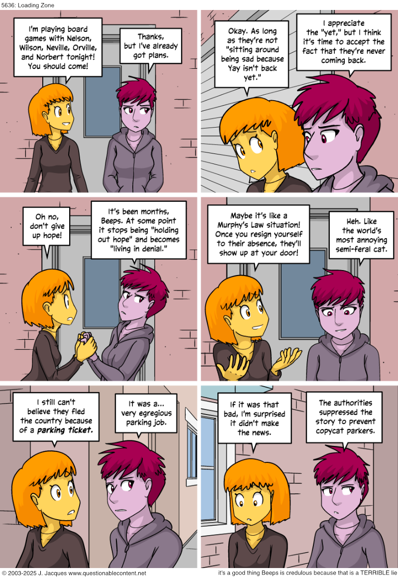 Questionable Content 15.8.2025