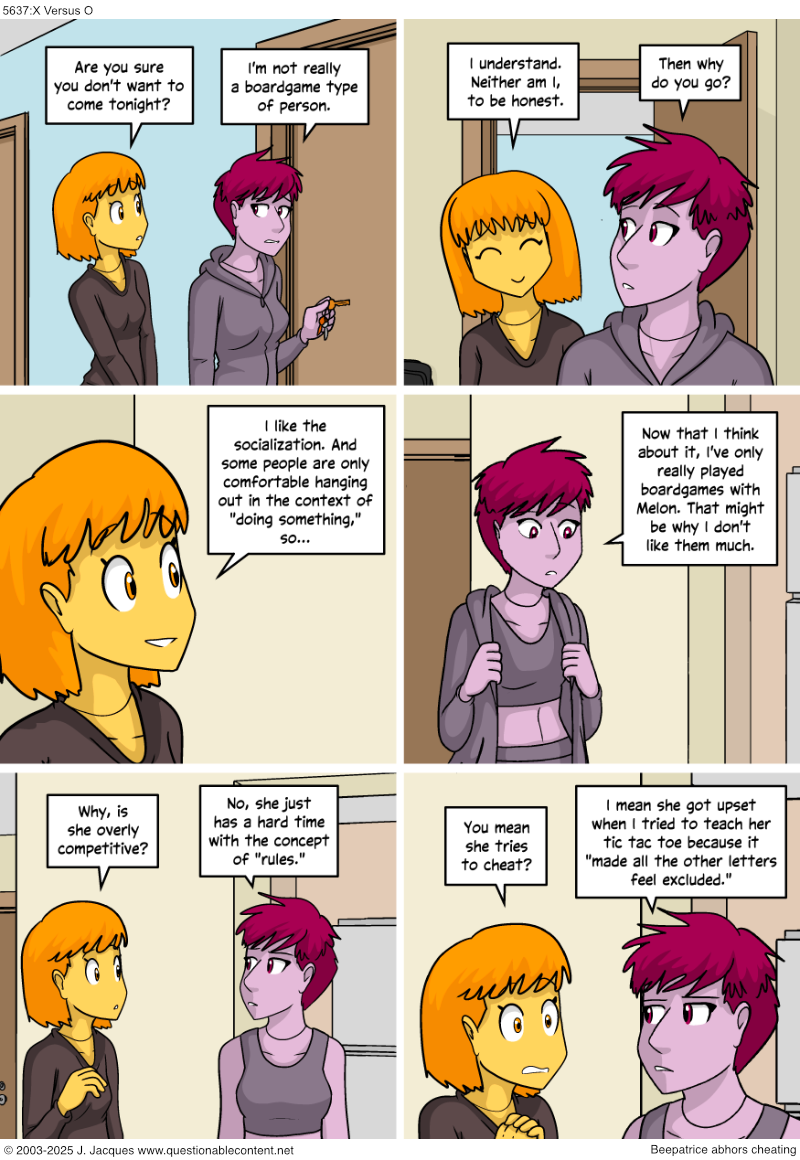 Questionable Content 18.8.2025