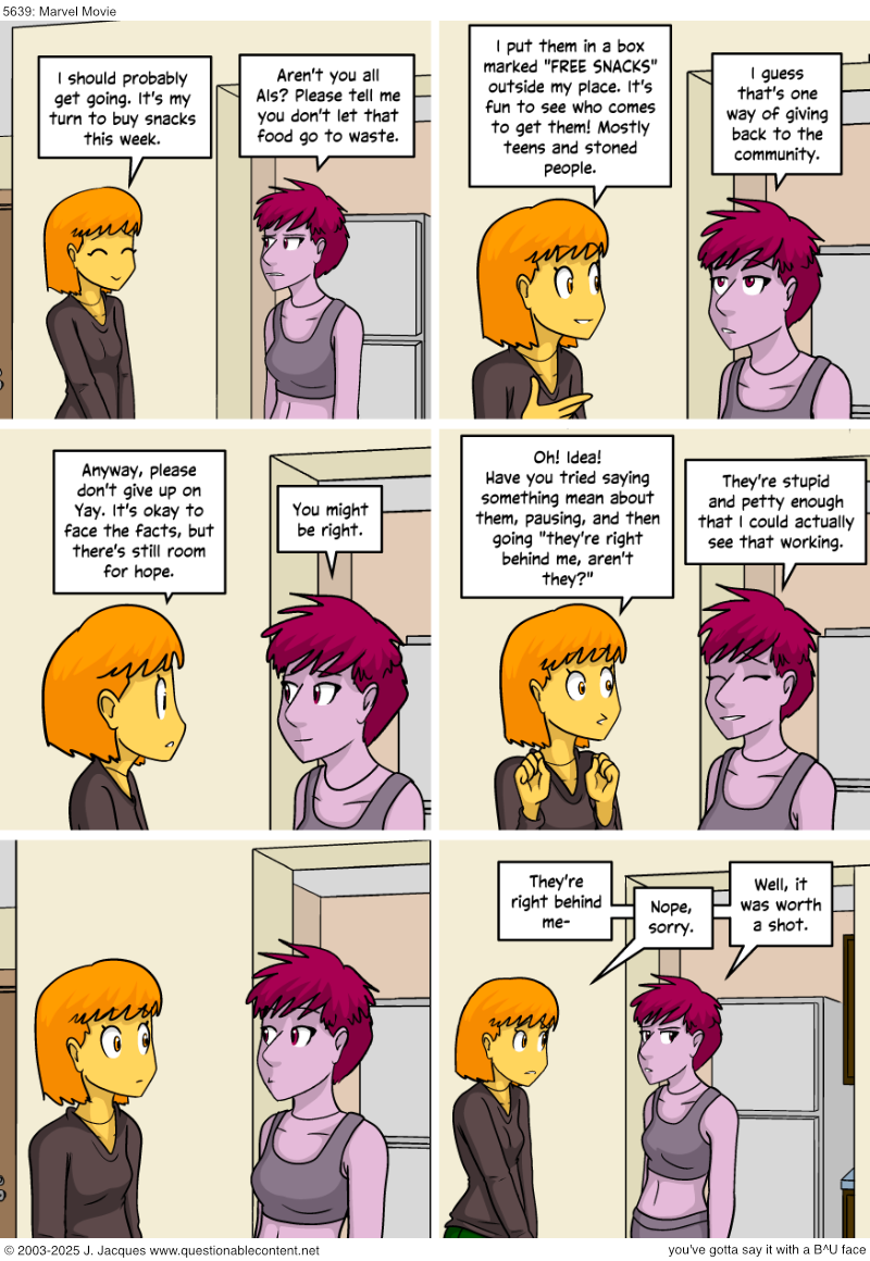 Questionable Content 20.8.2025