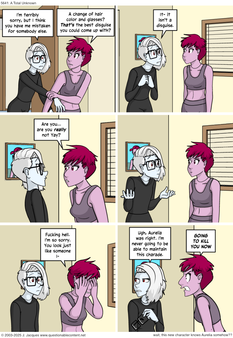 Questionable Content 22.8.2025
