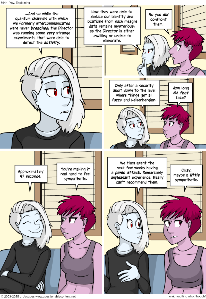 Questionable Content 27.8.2025