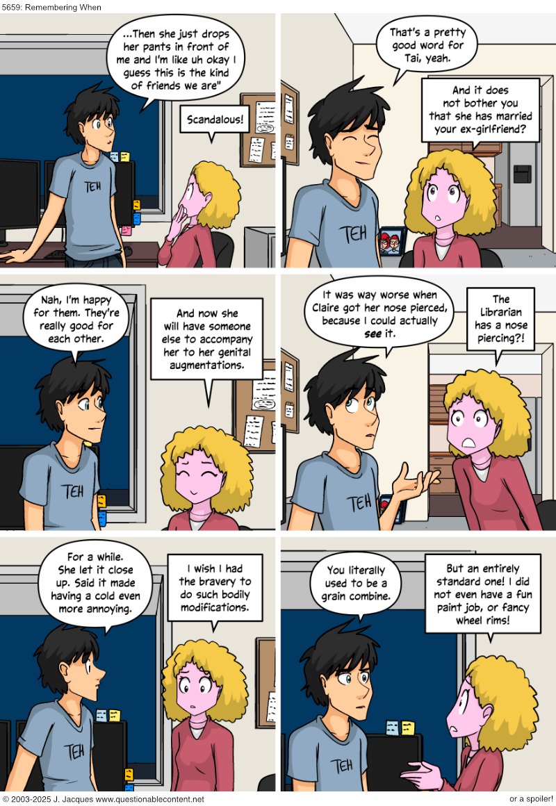 Questionable Content 17.9.2025