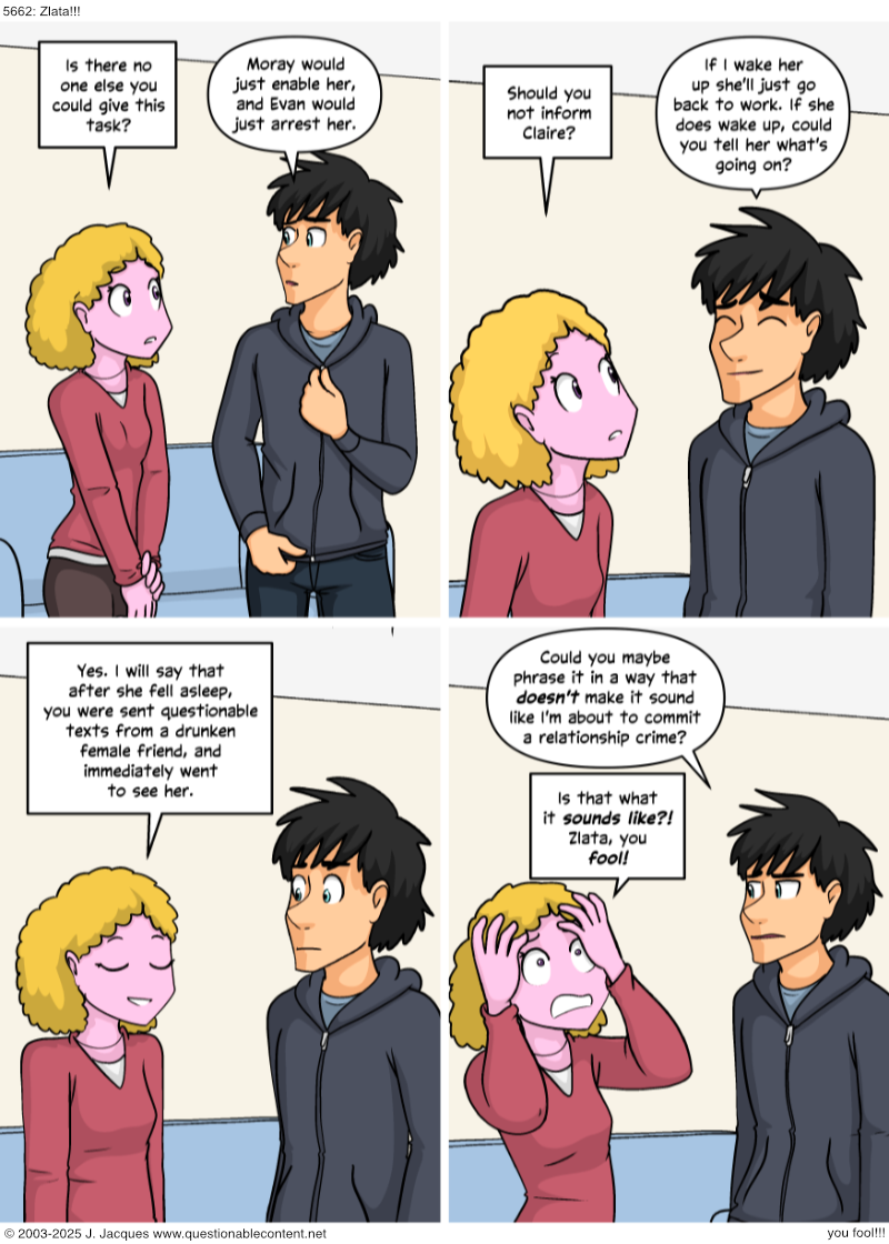 Questionable Content 22.9.2025