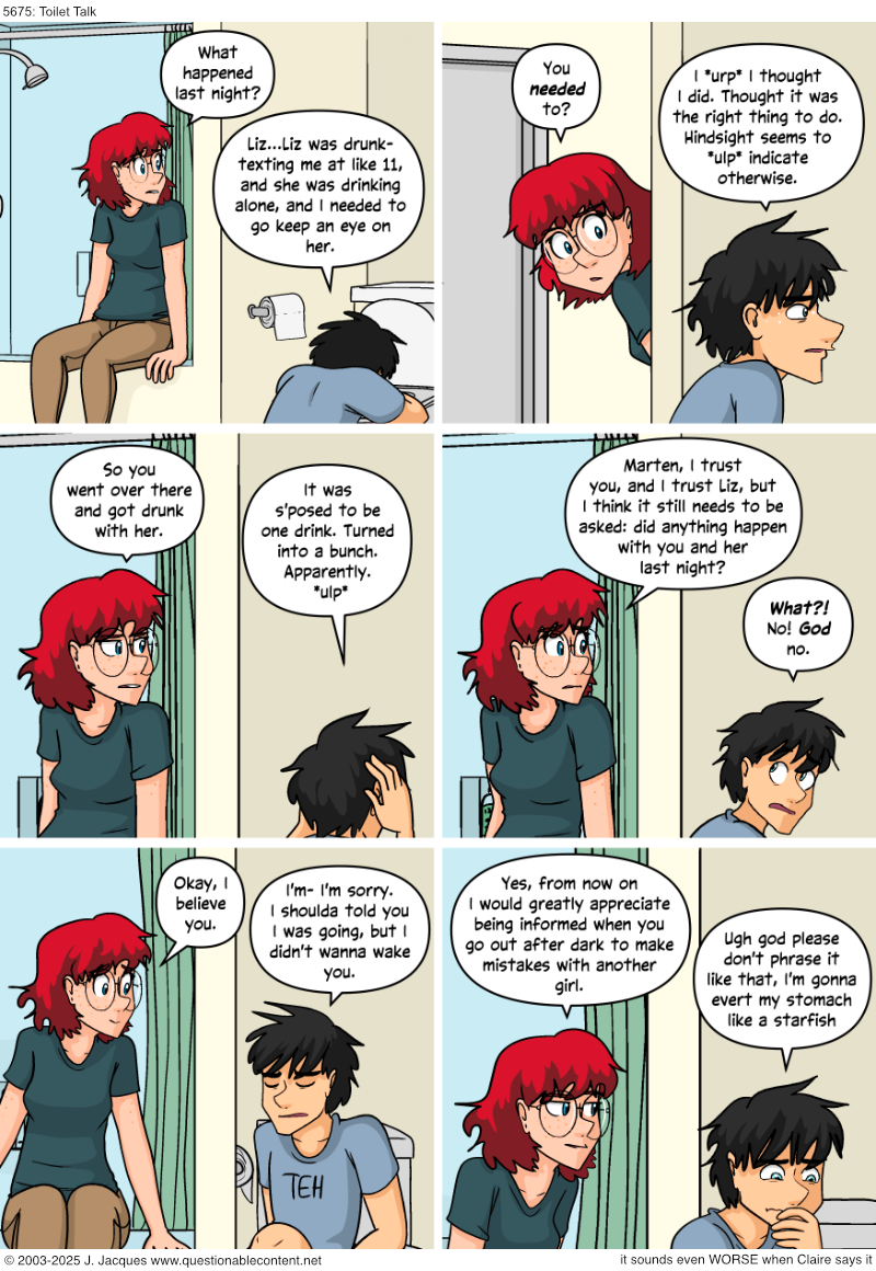 Questionable Content 9.10.2025