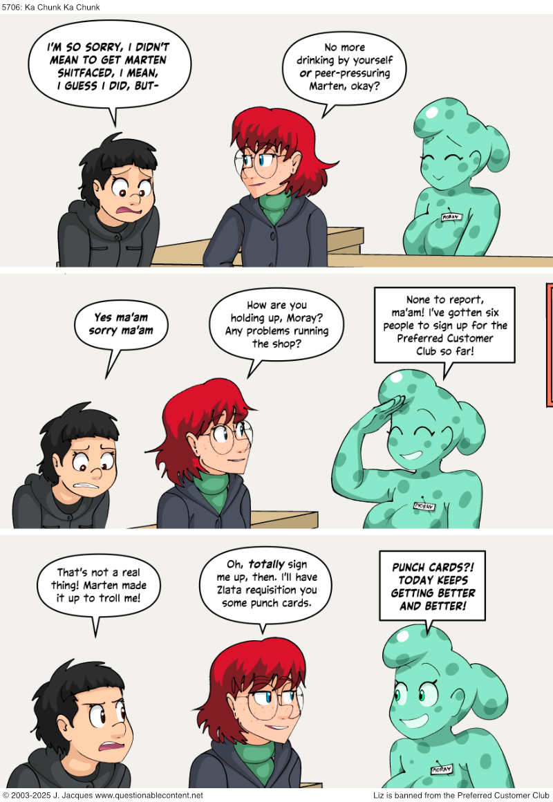 Questionable Content 21.11.2025