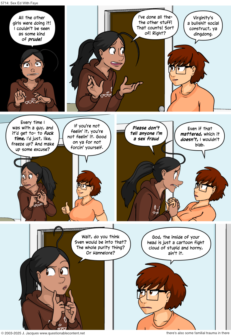 Questionable Content 3.12.2025
