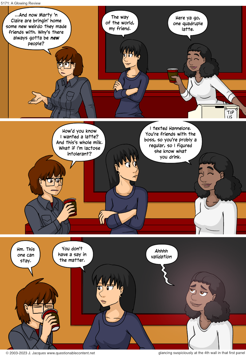 Questionable Content 8.12.2025