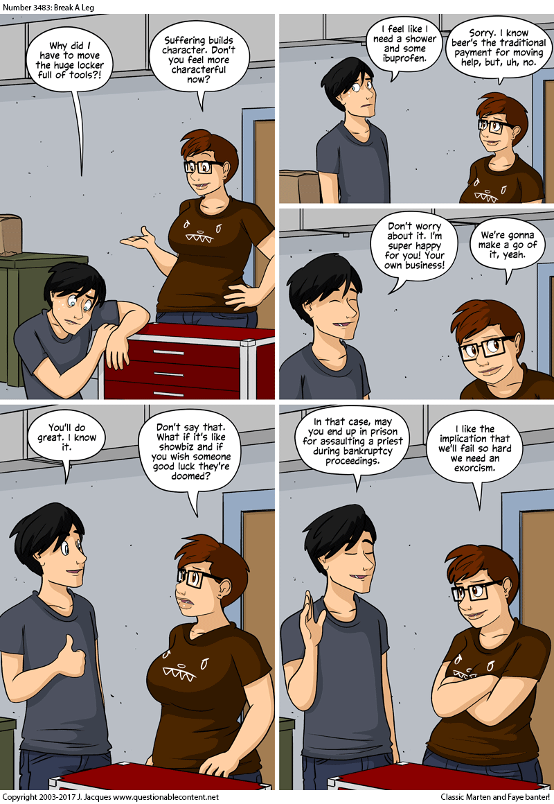Questionable Content 12.12.2025