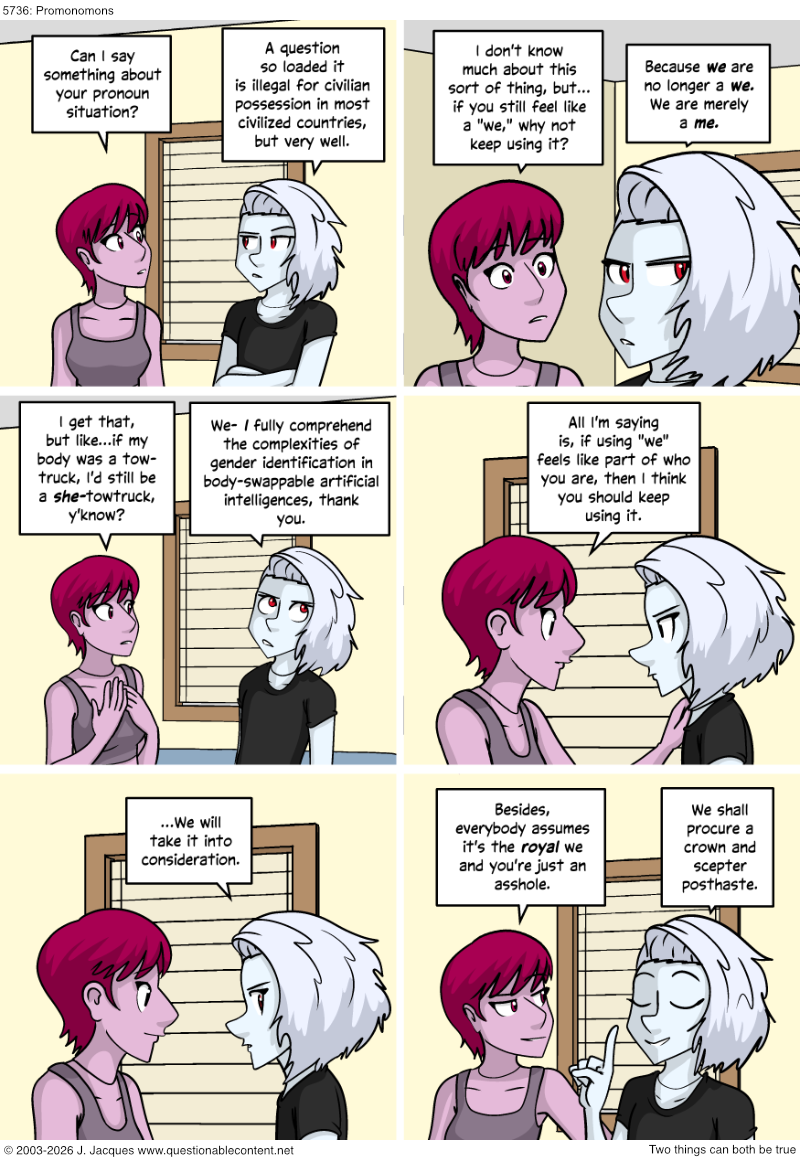 Questionable Content 5.1.2026