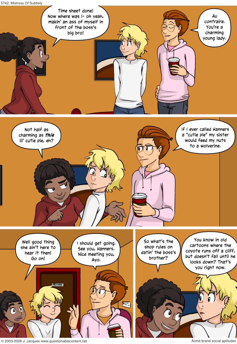 Questionable Content 13.1.2026
