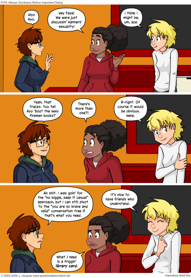 Questionable Content 22.1.2026