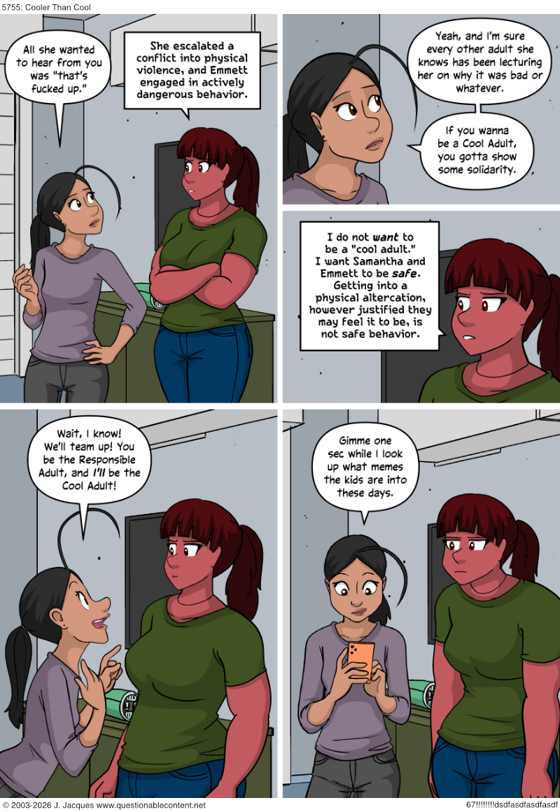 Questionable Content 30.1.2026