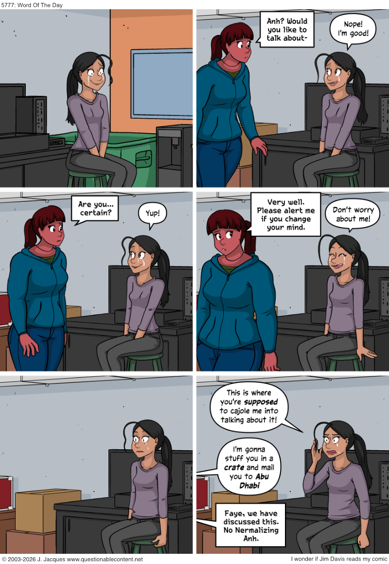 Questionable Content 3.3.2026